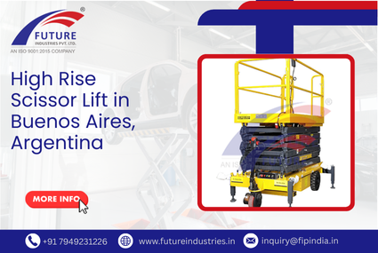 High Rise Scissor Lift in Buenos Aires, Argentina