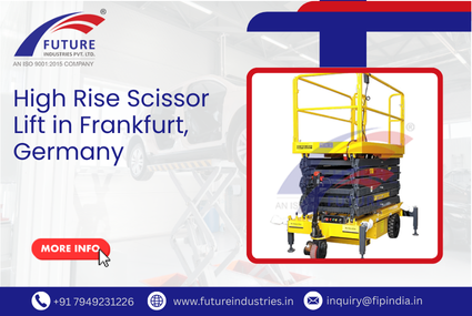 High Rise Scissor Lift in Frankfurt, Germany