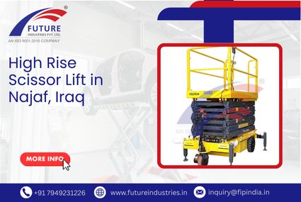 High Rise Scissor Lift in Najaf, Iraq